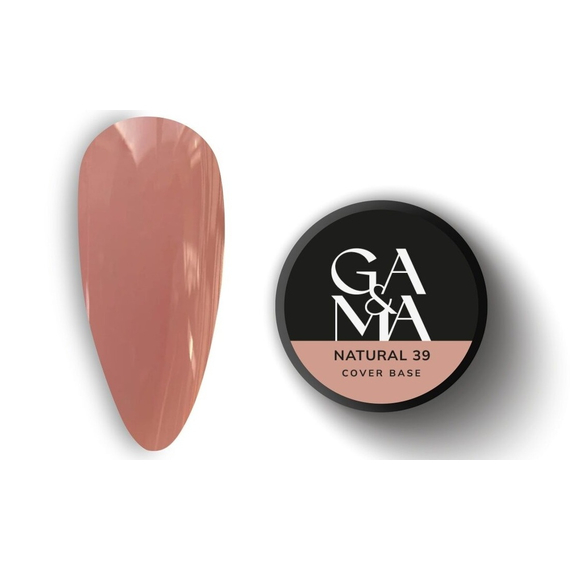 База камуфлирующая GaMa Cover base №39 Natural, натуральная, 30 мл, Цвет: Розовый