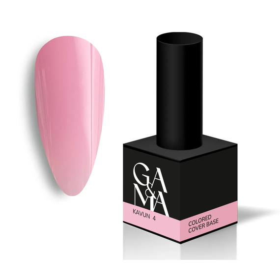 База цветная GaMa Cover base Colored №04 Арбуз, розовая, 15 мл, Цвет: Розовый