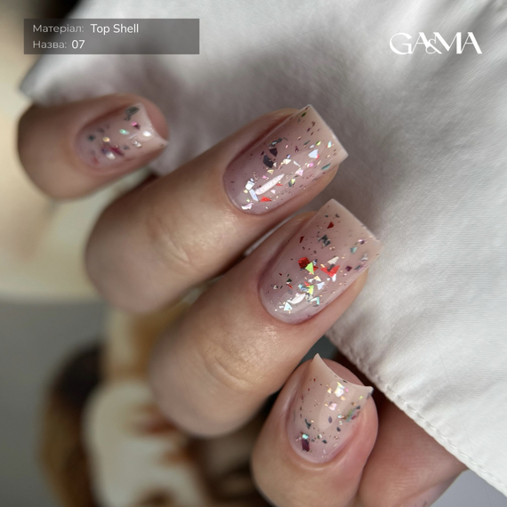 Топ для гель-лака GaMa Shell 007 Top с УФ-фильтром, 10 мл, изображение 4