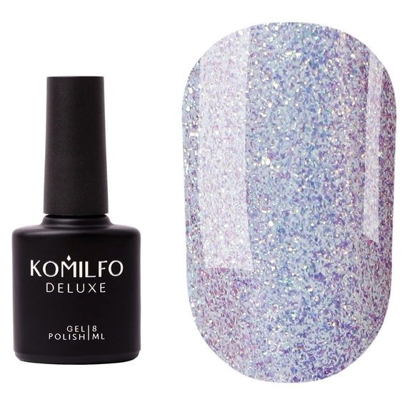 Komilfo Mermade Top fixative, without sticky layer, with glitter, 8 ml