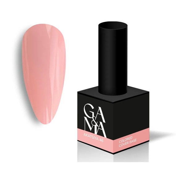 База цветная GaMa Cover base Colored №46 Акация, нежно-розовая, 15 мл, Цвет: Розовый