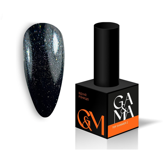 Топ для гель-лака GaMa Shimmer 02, с шимером, 10 мл