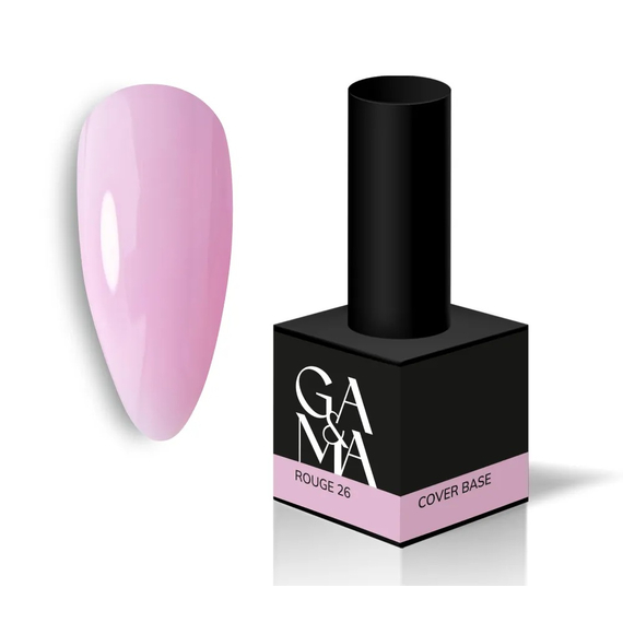 База камуфлирующая GaMa Cover base №26 Rouge, розовая, 15 мл, Цвет: Розовый