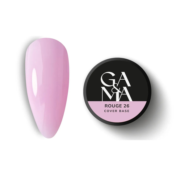 База камуфлююча GaMa Cover base №26 Rouge, рожева, 30 мл, Колір: Рожевий