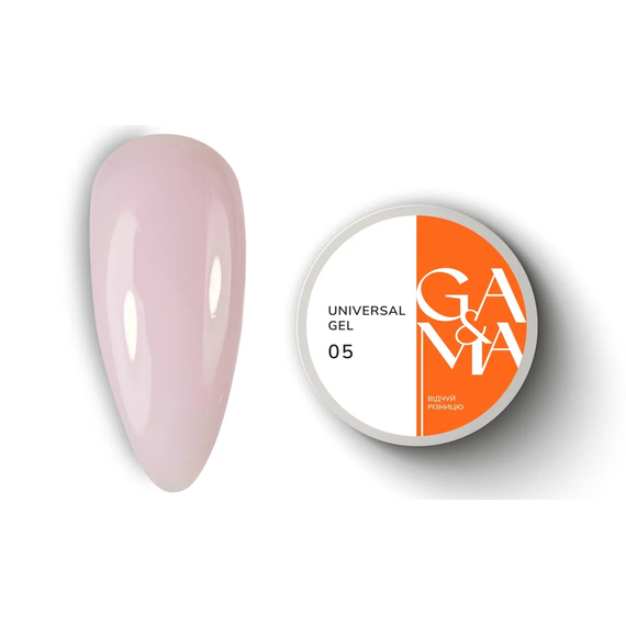 Гель универсальный GaMa Universal gel жидкий №05, нежно розовый, 50 мл
