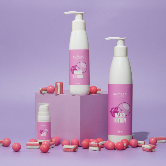 Лосьон для рук Komilfo Hand Lotion Bubble Gum, жвачка 125 мл, изображение 2