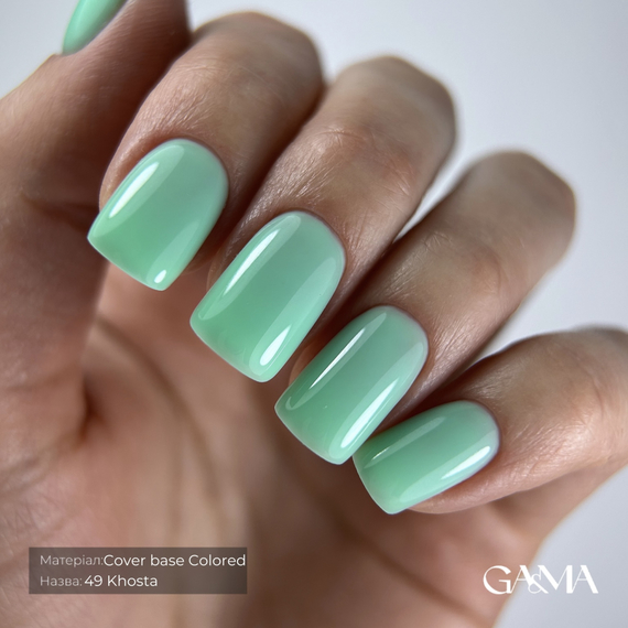 База цветная GaMa Cover base Colored №49 Хоста, нежно-зеленая, 15 мл, Цвет: Зеленый, изображение 4