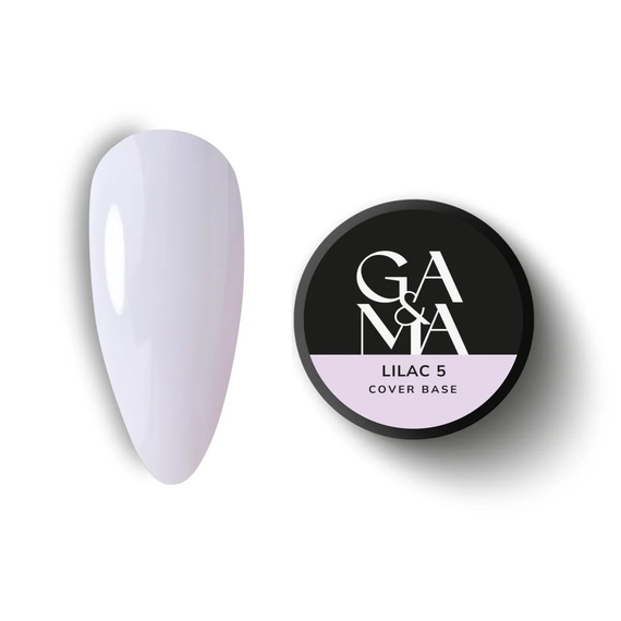 Камуфлирующая база GaMa Cover base №05 Lilac, нежно-розовая, 30 мл, Цвет: Розовый