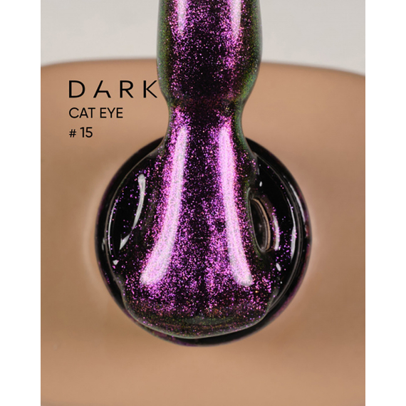 Гель-лак DARK Cat №15 кошачий глаз, 6 мл, изображение 3