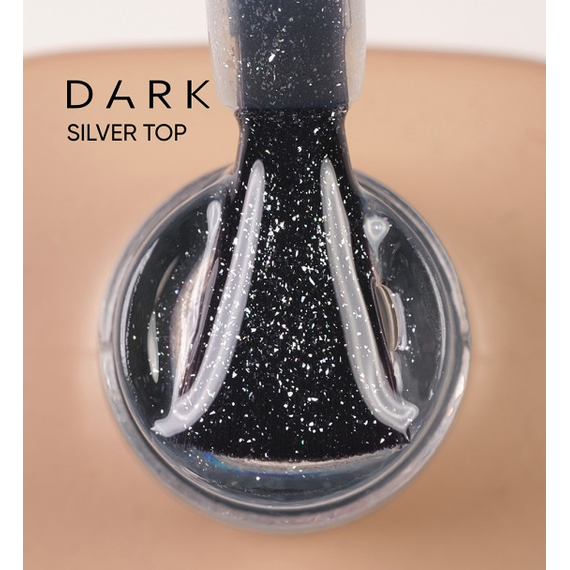 Топ DARK Silver top, прозрачный с серебристым шиммером, 10 мл