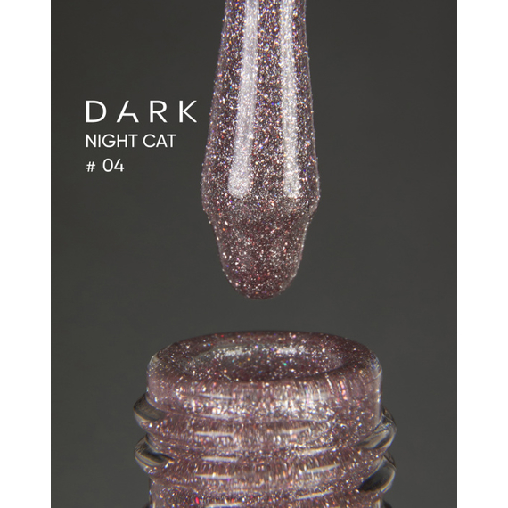 Гель-лак DARK Night Cat №04 кошачий глаз, 10 мл