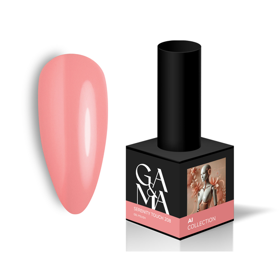 Гель-лак для ногтей GaMa Al collection №208 Serenity Touch, персиковый, 10 мл