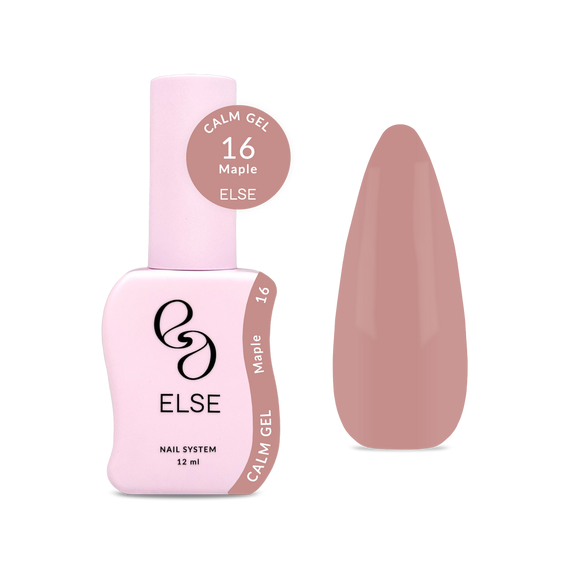 Гель для ногтей Else Calm gel №16 Maple, темный нюд, 12 мл, изображение 3