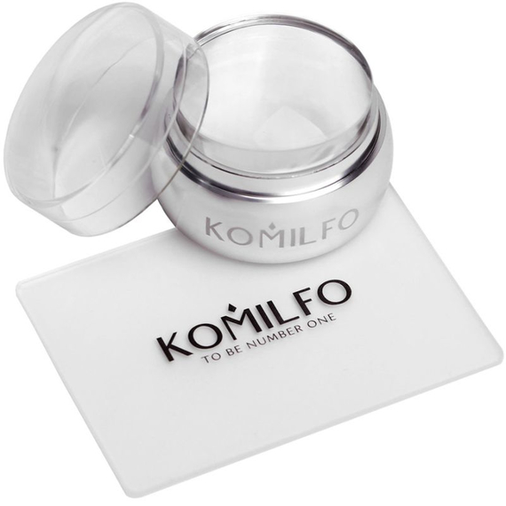Штамп и скрапер Komilfo прозрачный 5*7 см