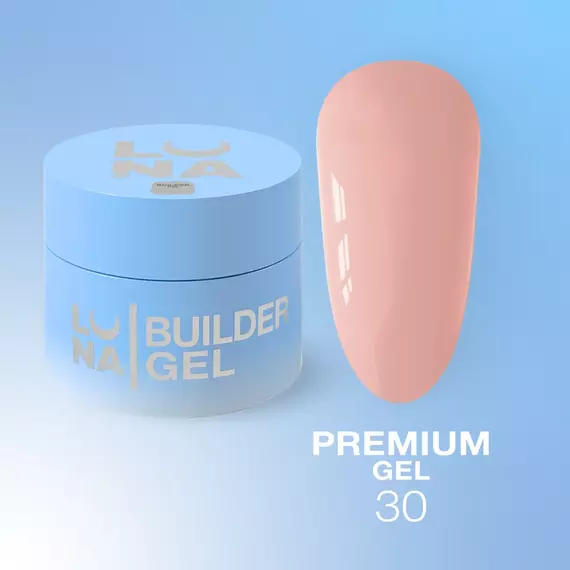Гель Luna Gel Premium №30, світло-пурпурний, 15 мл