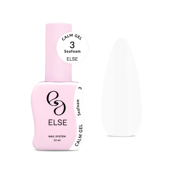 Гель для ногтей Else Calm gel №03 Seafom, белый, 12 мл, изображение 3
