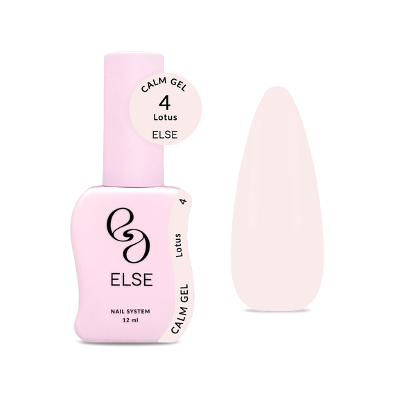 Гель для нігтів Else Calm gel №04 Lotus, молочно-рожевий, 12 мл, зображення 3