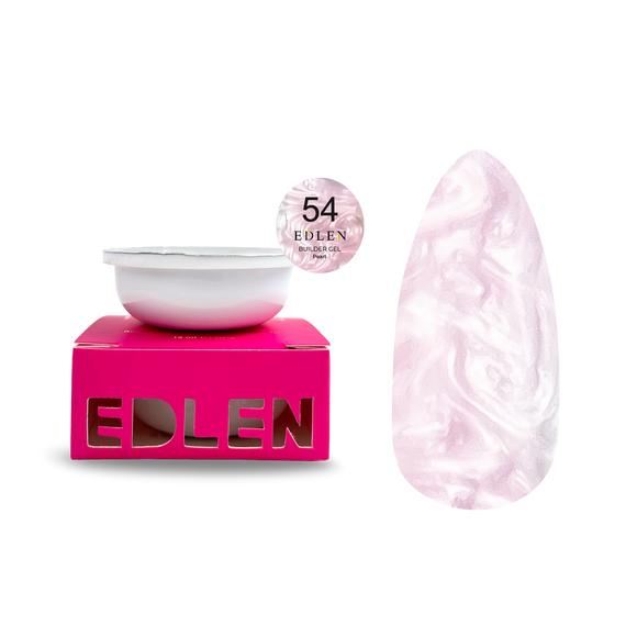 Гель для ногтей Refill Edlen Builder Gel Pearl №54, 30 мл, изображение 2