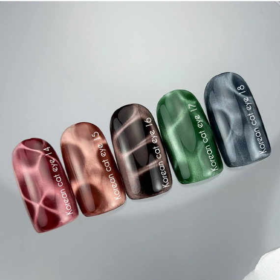 Гель-лак для ногтей NAILSOFTHEDAY Korean cat eye №15, кошачий глаз, 10 мл, изображение 2