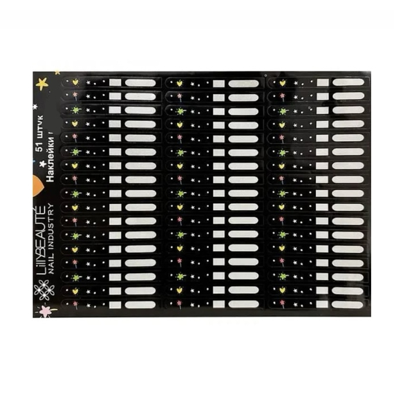 Lillybeaute nail tips stickers, 51 pcs