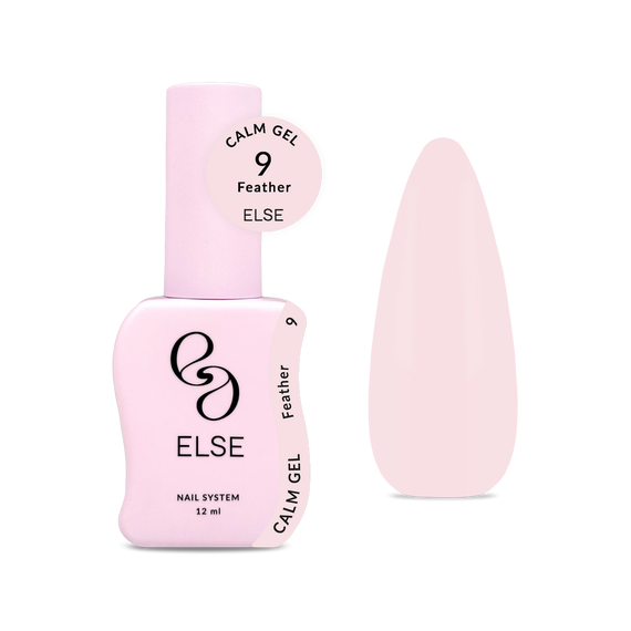 Гель для ногтей Else Calm gel №09 Feather, светлый молочно-розовый, 12 мл, изображение 3