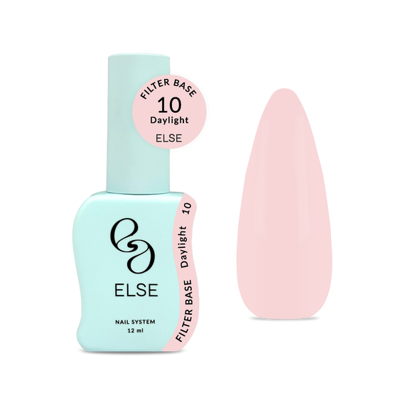 База для ногтей Else Filter base №10 Daylight, зорко-розовая, 12 мл, изображение 3