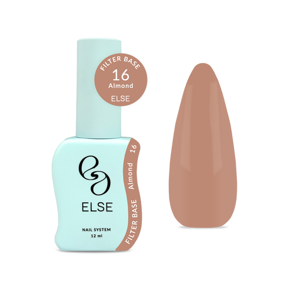 База для ногтей Else Filter base №16 Almond, натуральная, 12 мл, изображение 3