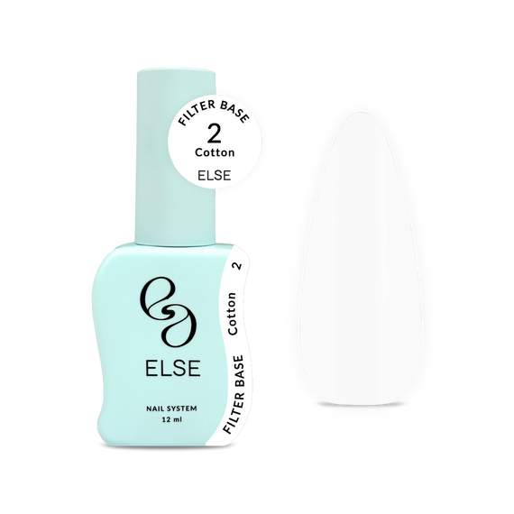 База для ногтей Else Filter base №02 Cotton, белая, 12 мл, изображение 3