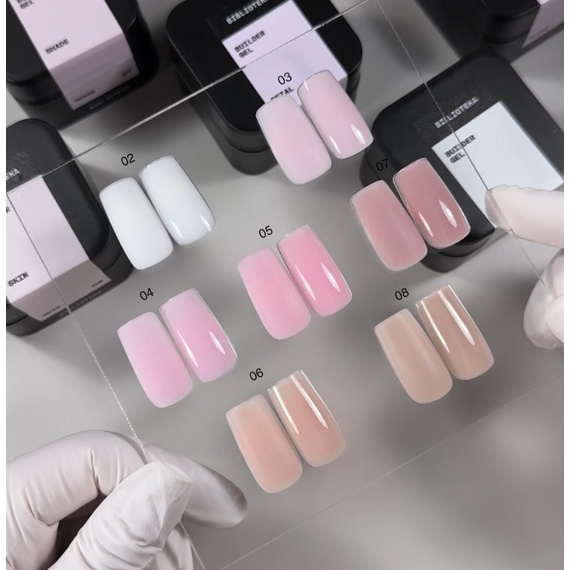 Гель для ногтей BIBLIOTEKA Builder gel №02 Milk, молочный, 30 мл, изображение 2