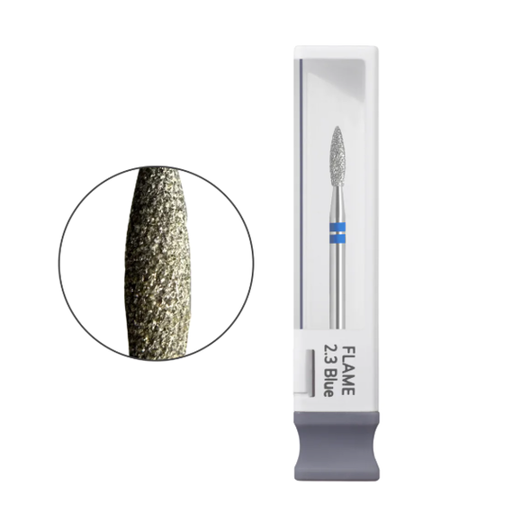 Насадка фреза алмазная GAMA Carbide PRO COLD Flame Blue 2.3 Blue, пламя синее