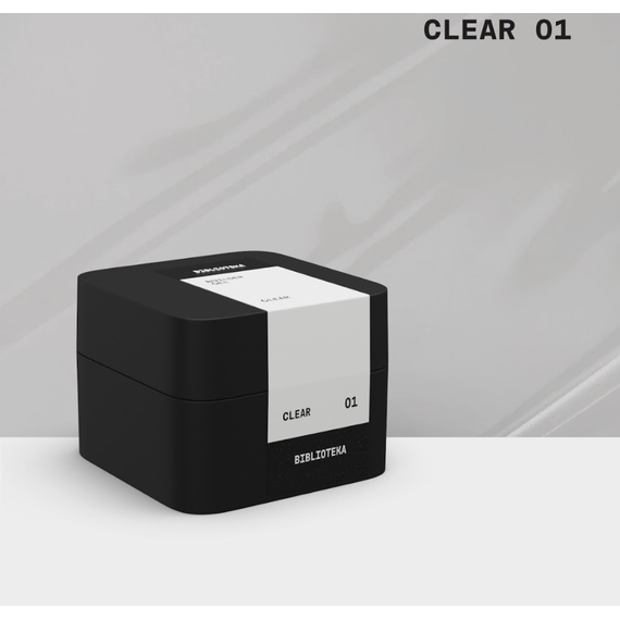 Гель для ногтей BIBLIOTEKA Builder gel №01 Clear, прозрачный, 30 мл