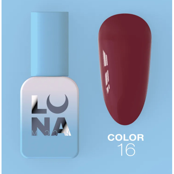 Гель-лак Luna Color №016, малиново-червоний, 8 мл
