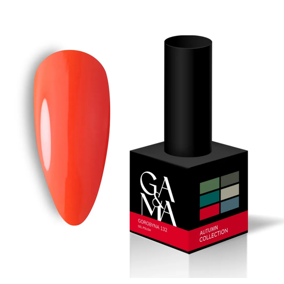 Гель-лак для ногтей GaMa Autumn collection №132 рябина, 10 мл