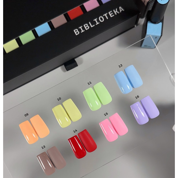 Гель-лак для ногтей BIBLIOTEKA №012 Sky, голубой, 10 мл, изображение 2