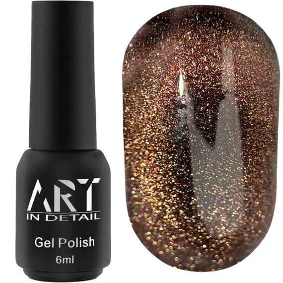 Гель-лак для ногтей ART Charm Eye Cat №CC010, кошачий глаз, 6 мл