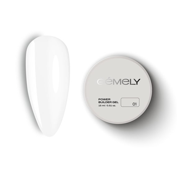 Гель для ногтей Gemely Power Builder gel №001, 15 мл