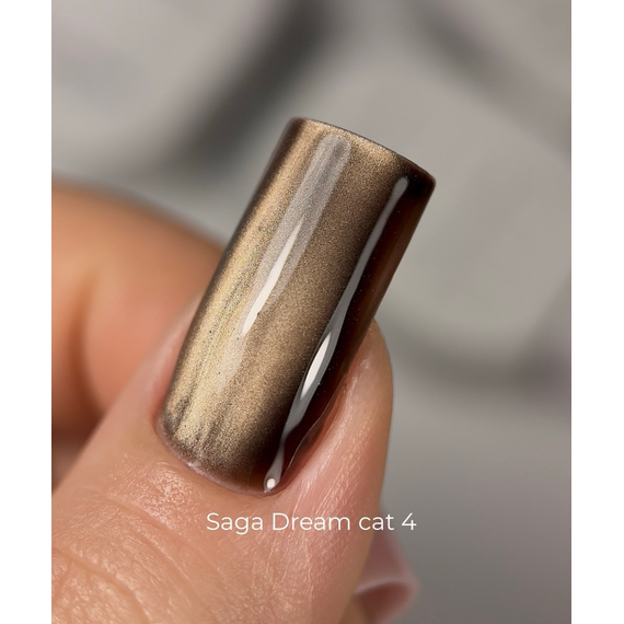 Гель-лак Saga Dream Cat Кошачий Глаз №04, 10 мл