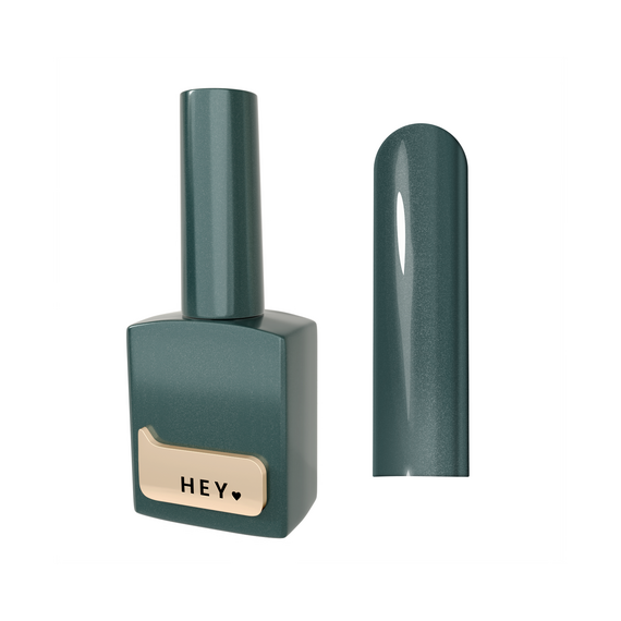 Гель-лак для нігтів HEYLOVE gel Polish Bengal, котяче око, зелений, 15 мл, зображення 3