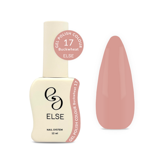 Гель-лак для ногтей Else Colour №017 Buckwheat, какао, 12 мл, изображение 3