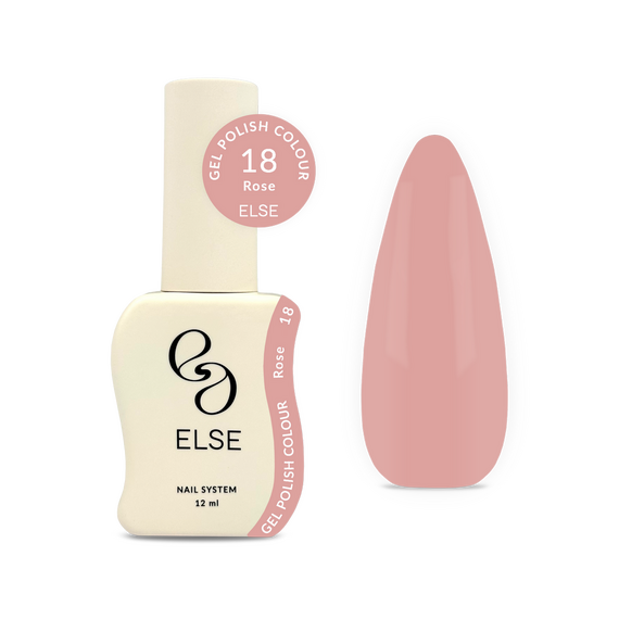Гель-лак для ногтей Else Colour №018 Rose, бежевый, 12 мл, изображение 3