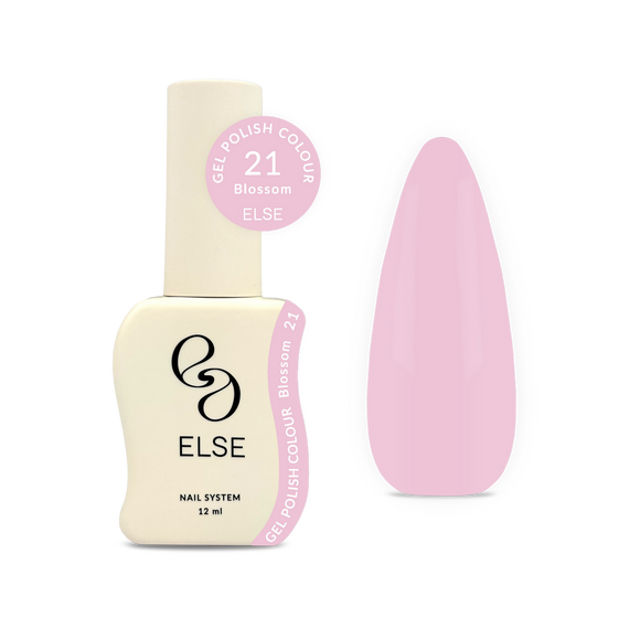 Гель-лак для ногтей Else Colour №021 Blossom, светлый розовый, 12 мл, изображение 3