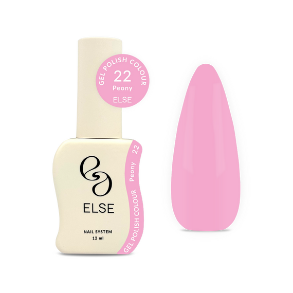 Гель-лак для ногтей Else Colour №022 Peony, холодный розовый, 12 мл, изображение 3