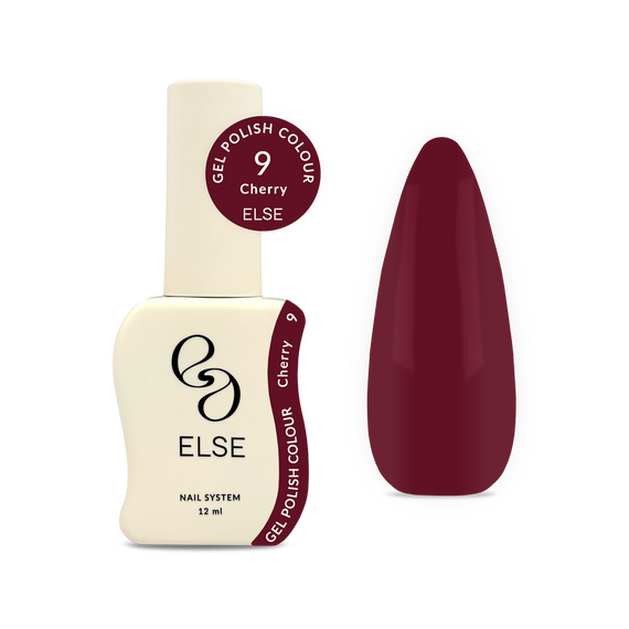 Гель-лак для ногтей Else Colour №009 Cherry, вишневый, 12 мл, изображение 3