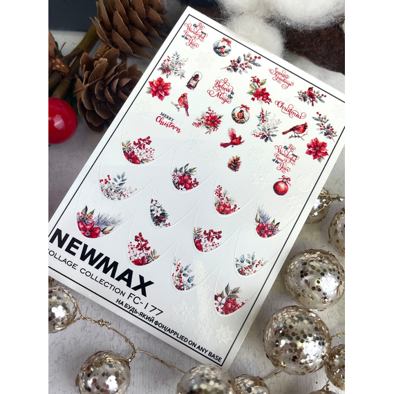 Слайдер дизайн Collage 177 новогодний френч