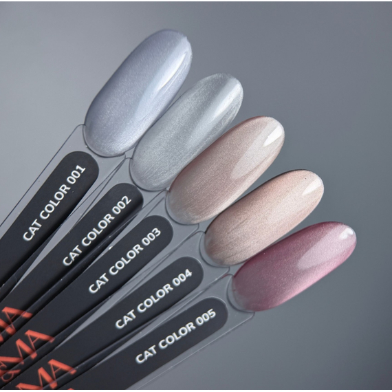 Гель-лак для ногтей GaMa Cat Color №002, кошачий глаз, серебряный, 6 мл, изображение 2