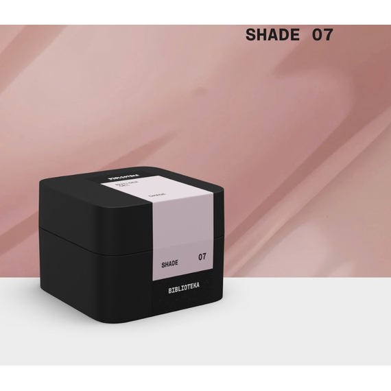 Гель для ногтей BIBLIOTEKA Builder gel №07 Shade, холодный розово-бежевый, 30 мл