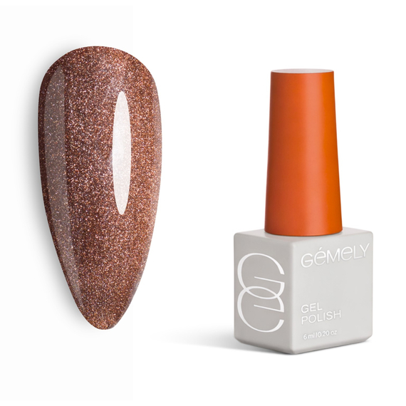 Гель-лак для ногтей Gemely Cat Color №018, кошачий глаз, 6 мл