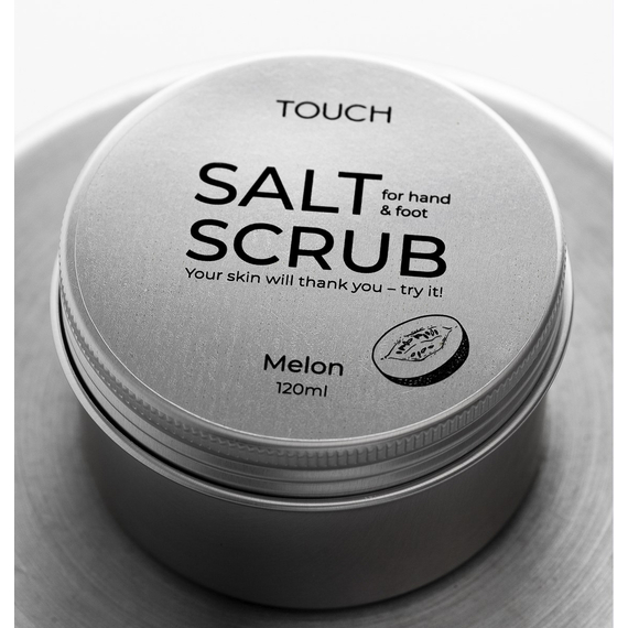 Hand scrub Touch Silver Line Salt Scrub Melon, melon, 120 ml