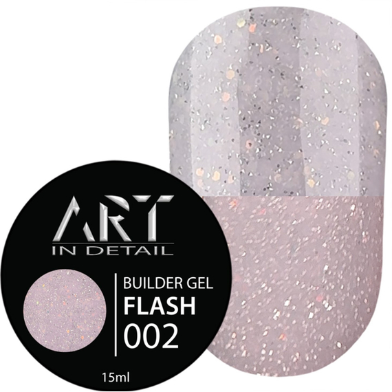 Гель для ногтей ART Builder gel Flash №002, 15 мл