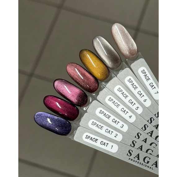 Гель-лак Saga Space Cat Кошачий Глаз №01, 10 мл, изображение 2